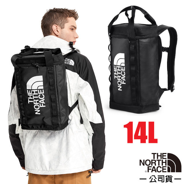 【The North Face】Explore Fusebox 多功能日用耐磨雙肩後背包14L/3KYV-53R 宇宙黑✿30E010